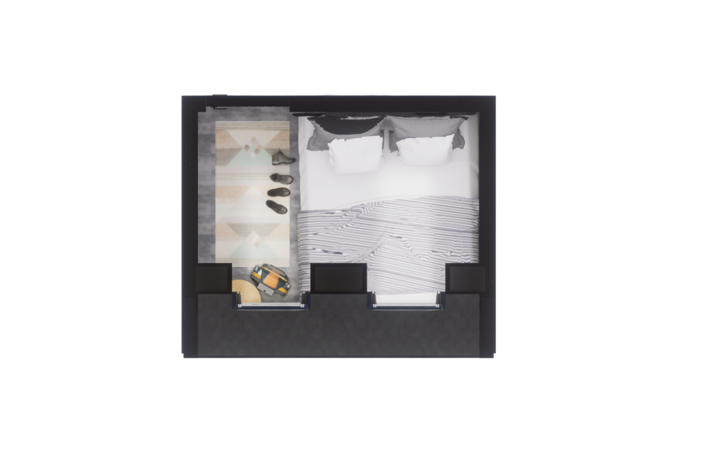 Aurora Haparanda Sleeping Pod - Plan View